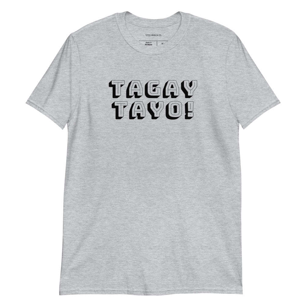 Tagay Tayo! Filipino Statement T-Shirt in color Gray.