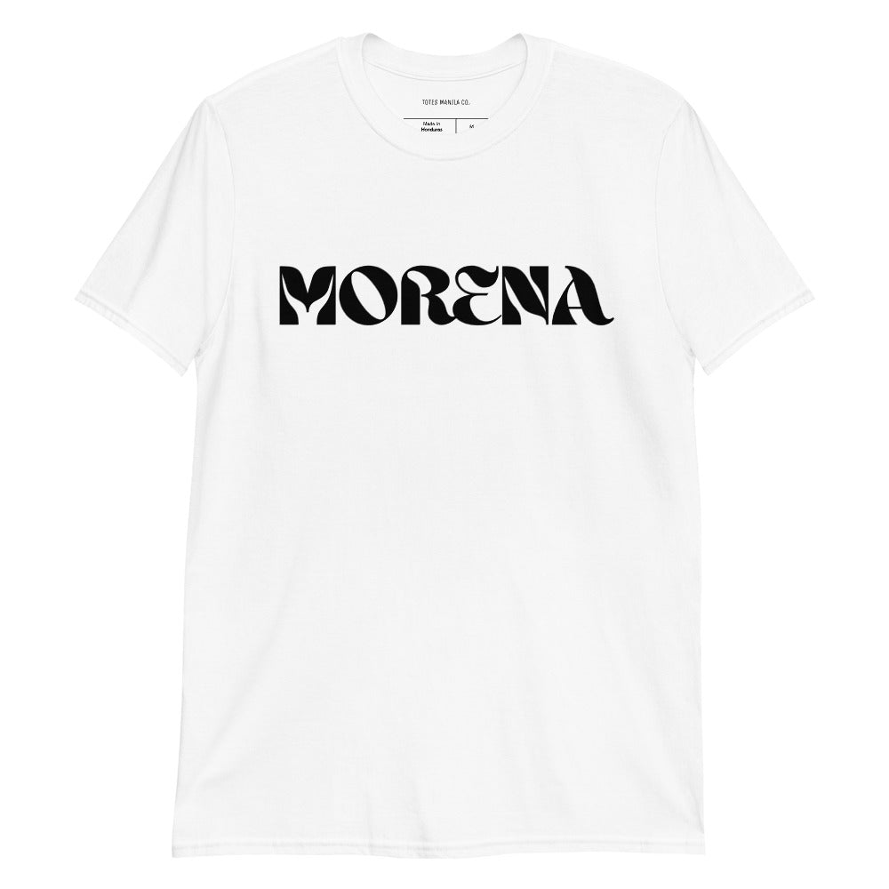Filipino Shirt Morena Filipina Statement Merch in color variant White