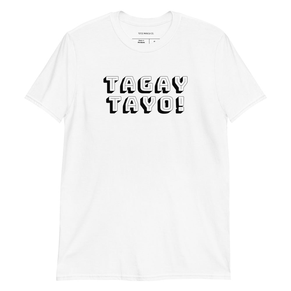 Filipino Shirt Tagay Tayo! Tagalog Funny Merch in color variant White