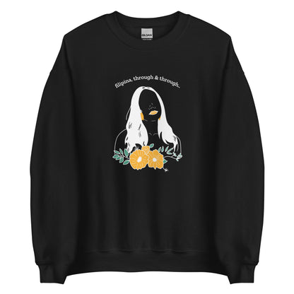 Filipina, Through & Through Statement Unisex Sweatshirt in color Black.