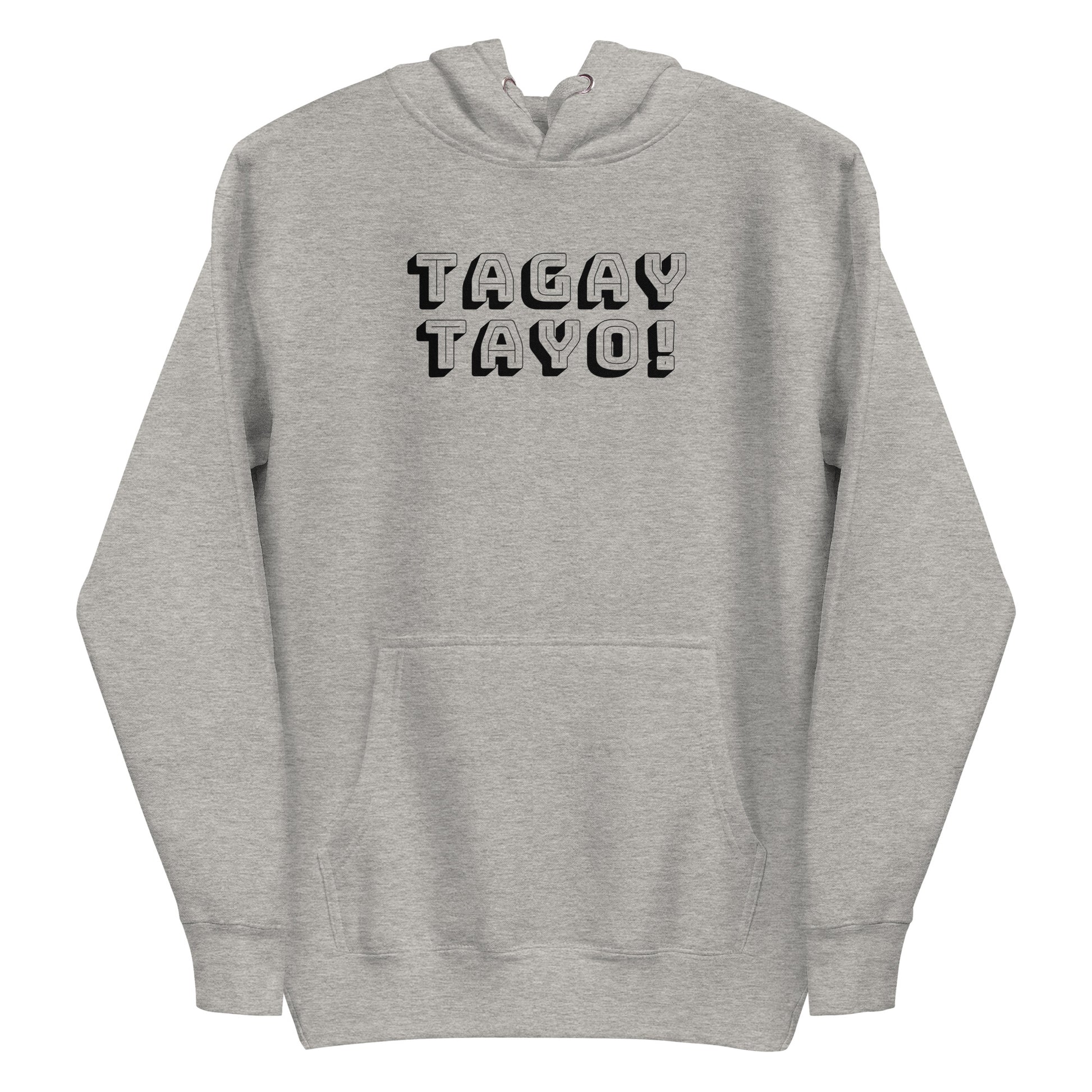 Filipino Hoodie Tagay Tayo! Shots Funny Tagalog Merch in color variant Gray