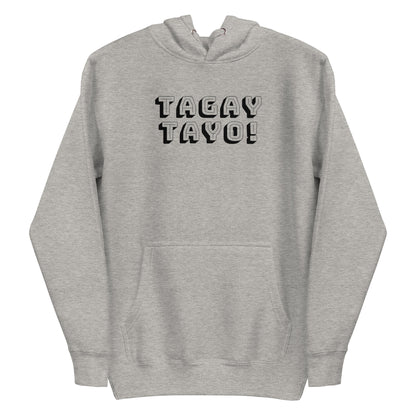 Filipino Hoodie Tagay Tayo! Shots Funny Tagalog Merch in color variant Gray