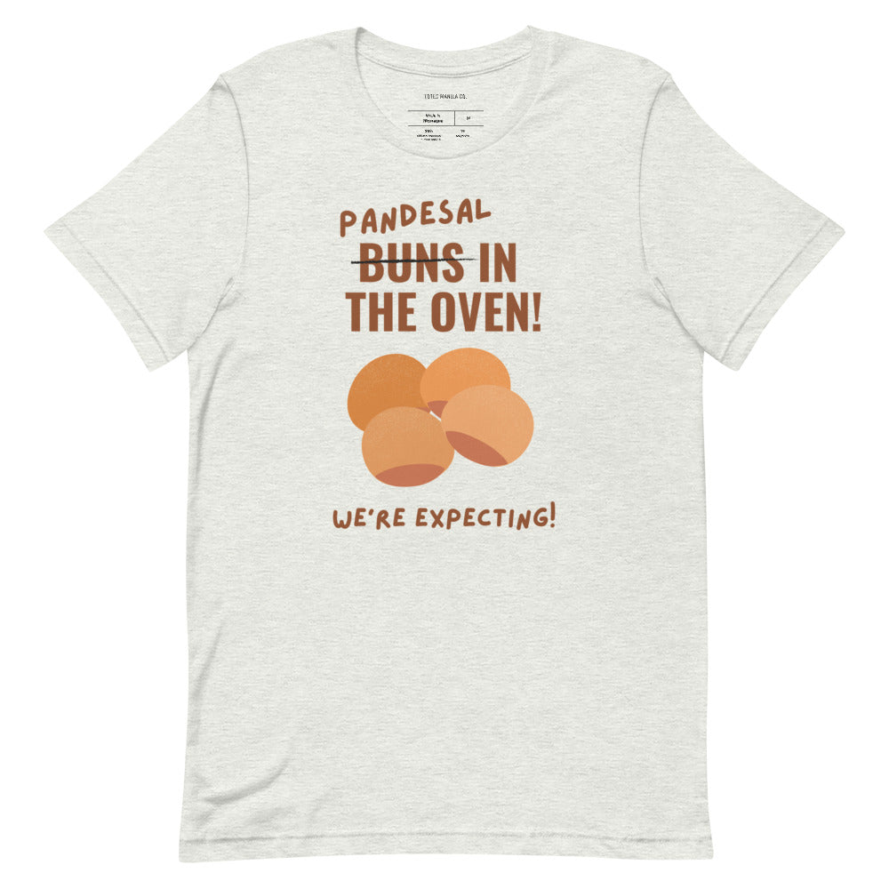 Filipino Shirt Pandesal In The Oven! Pregnancy Announcement Merch in color variant Ash