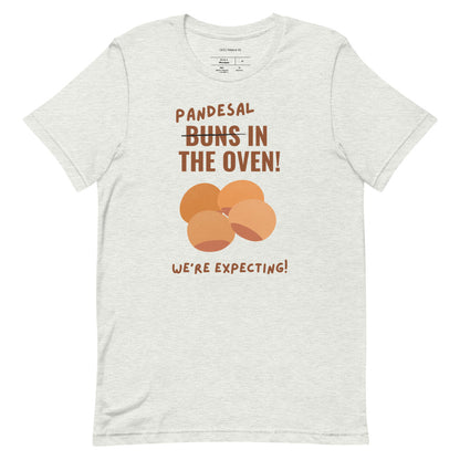 Filipino Shirt Pandesal In The Oven! Pregnancy Announcement Merch in color variant Ash