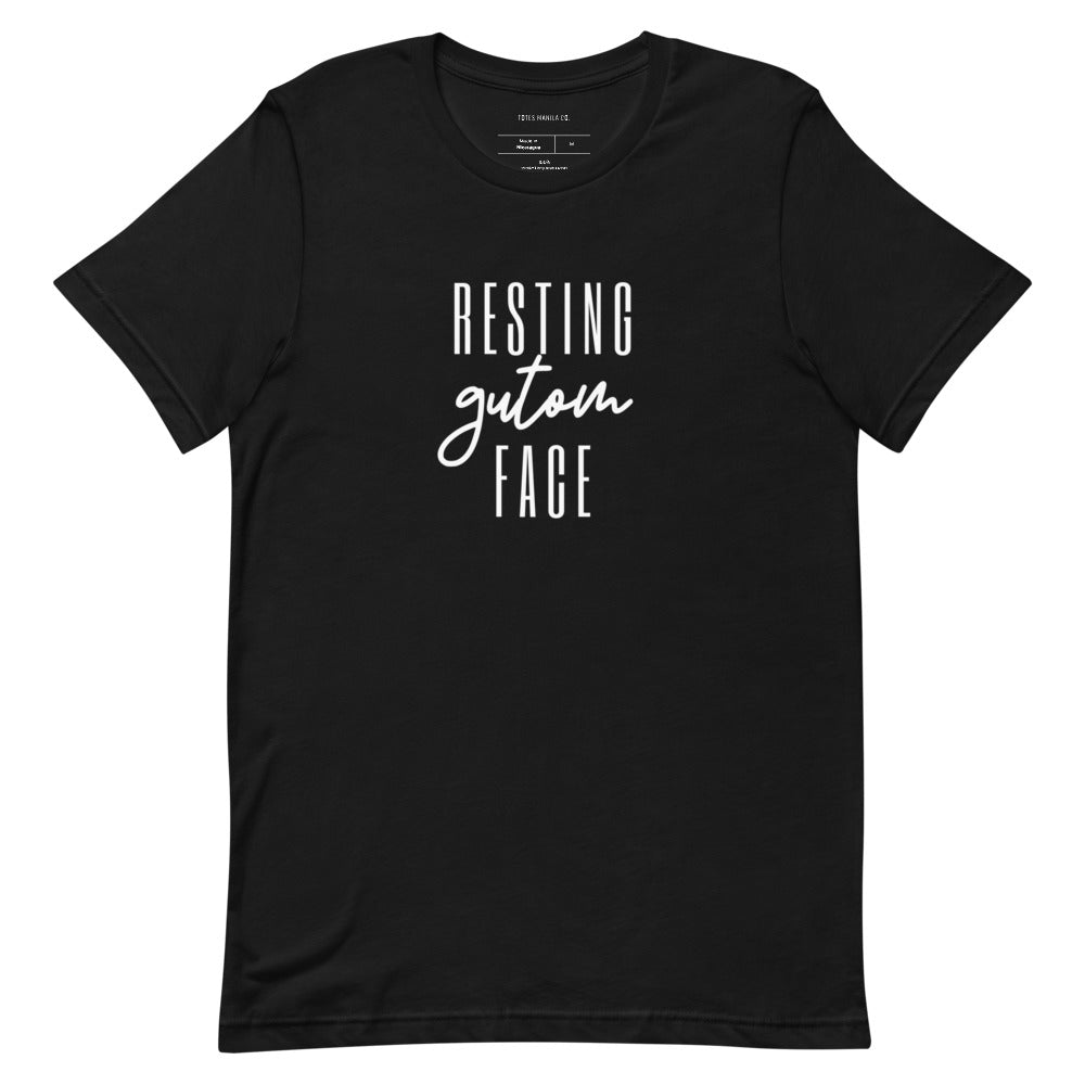 Filipino Shirt Resting Gutom Face Funny Merch in color variant Black