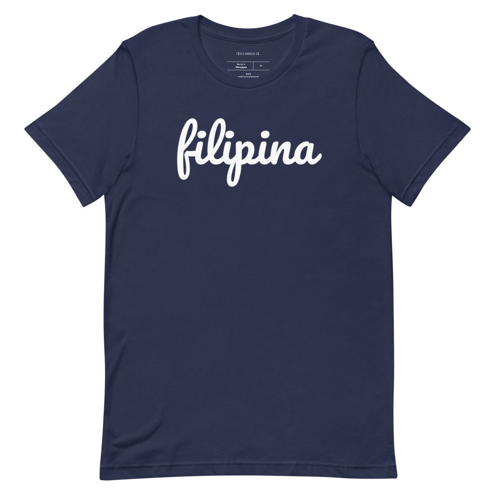 Filipino Shirt Filipina Statement Merch in color variant Navy