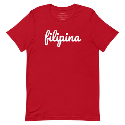 Filipino Shirt Filipina Statement Merch in color variant Red