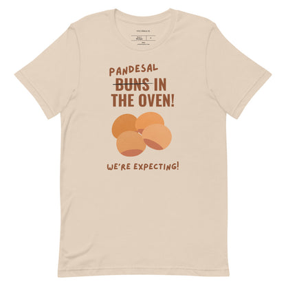 Filipino Shirt Pandesal In The Oven! Pregnancy Announcement Merch in color variant Cream