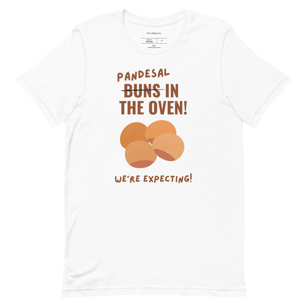 Filipino Shirt Pandesal In The Oven! Pregnancy Announcement Merch in color variant White