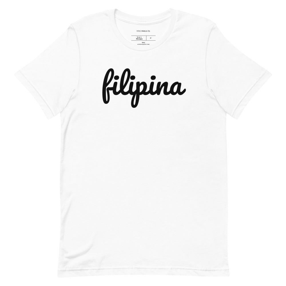 Filipino Shirt Filipina Statement Merch in color variant White