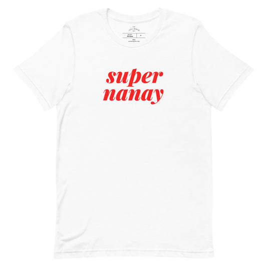 Filipino Shirt Super Nanay Best Mom Mother's Day Gift Merch in color variant White