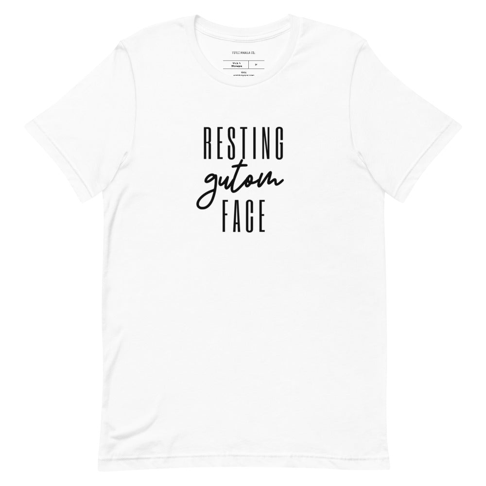 Filipino Shirt Resting Gutom Face Funny Merch in color variant White