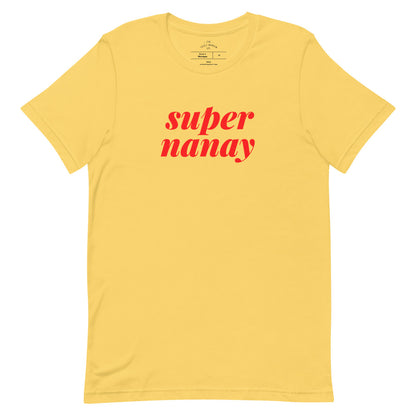 Filipino Shirt Super Nanay Best Mom Mother's Day Gift Merch in color variant Yellow