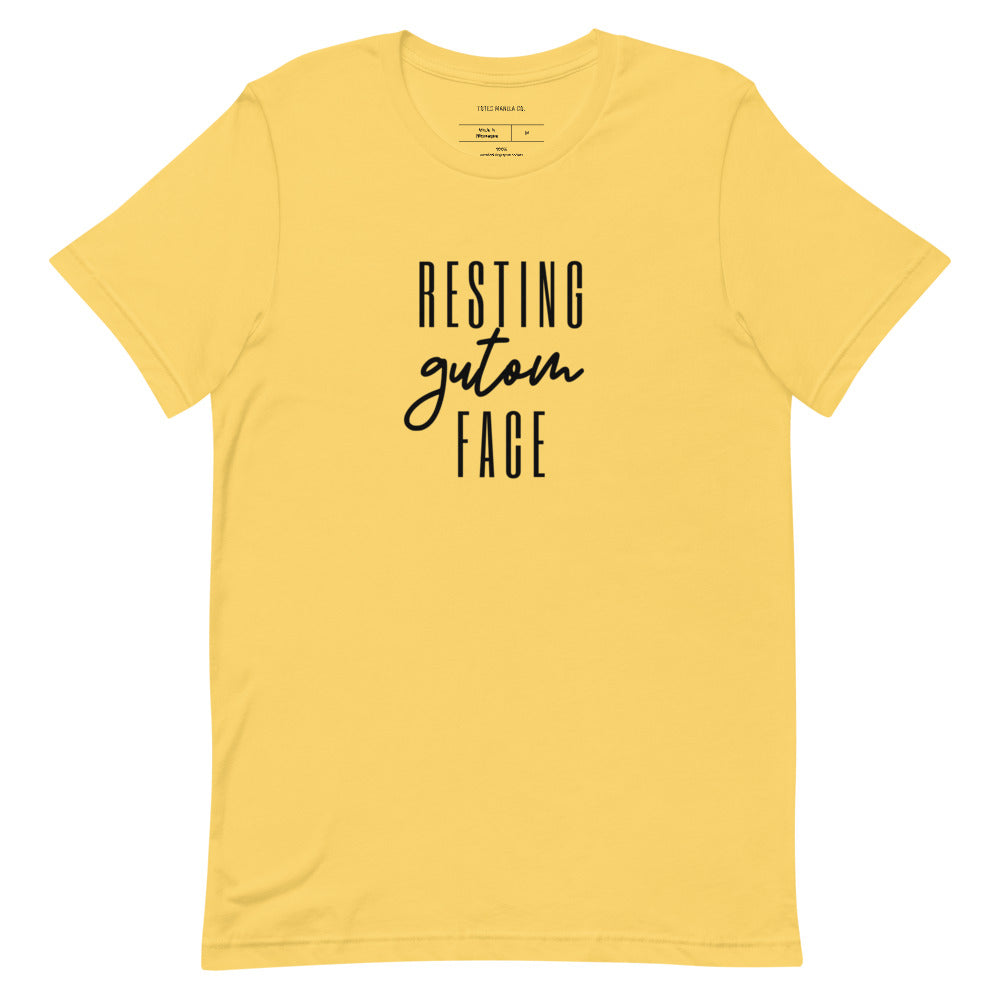 Filipino Shirt Resting Gutom Face Funny Merch in color variant Yellow