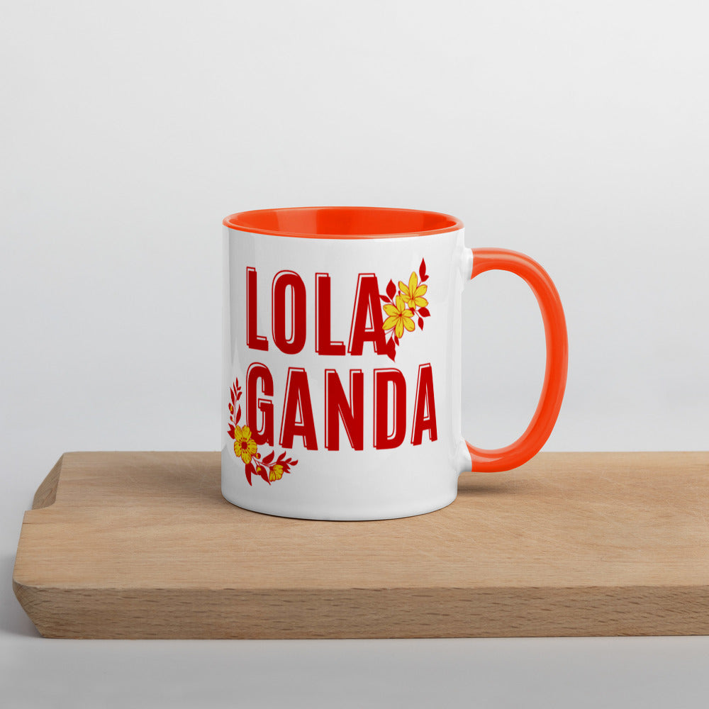 Lola Ganda Pinoy Print Mug Orange
