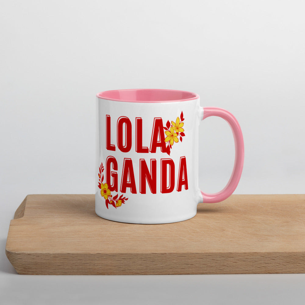 Lola Ganda Pinoy Print Mug Pink