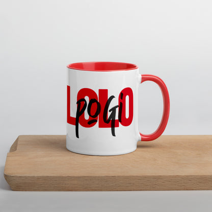 Lolo Pogi Pinoy Print Mug Red