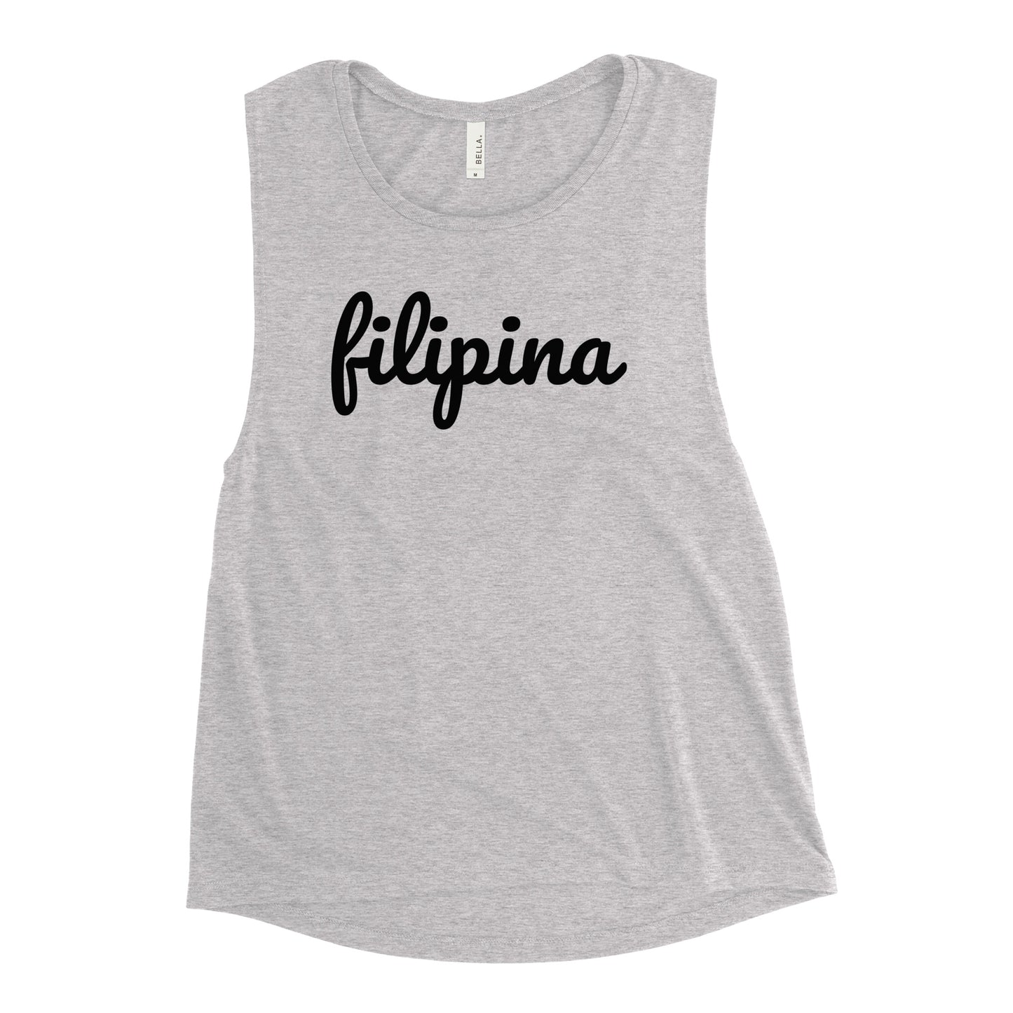 Filipina Ladies’ Muscle Tank Gray