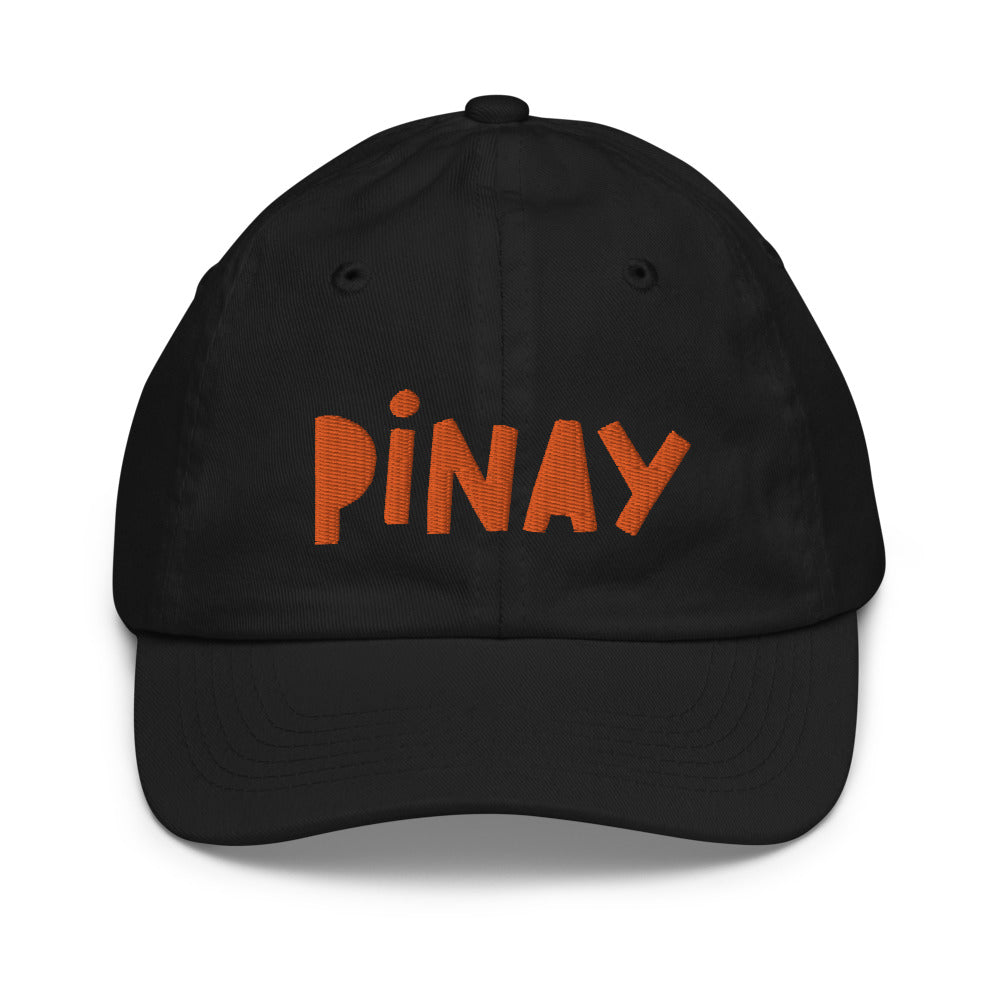 Filipino Youth Cap Pinay Statement Embroidered Merch in color variant Black