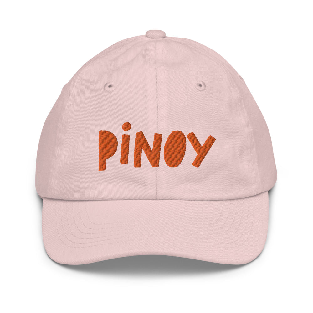 Filipino Youth Cap Pinoy Statement Embroidered Merch in color variant Light Pink