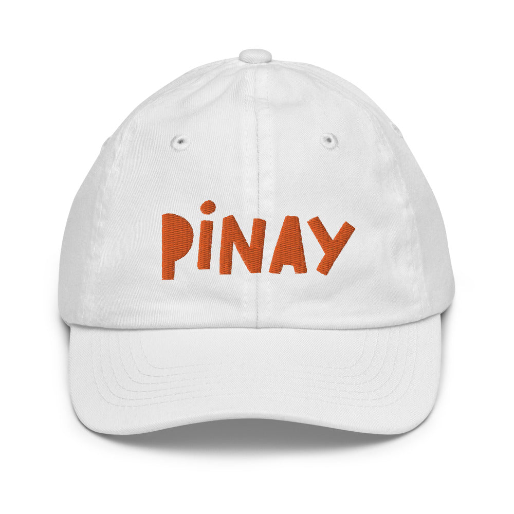 Filipino Youth Cap Pinay Statement Embroidered Merch in color variant White