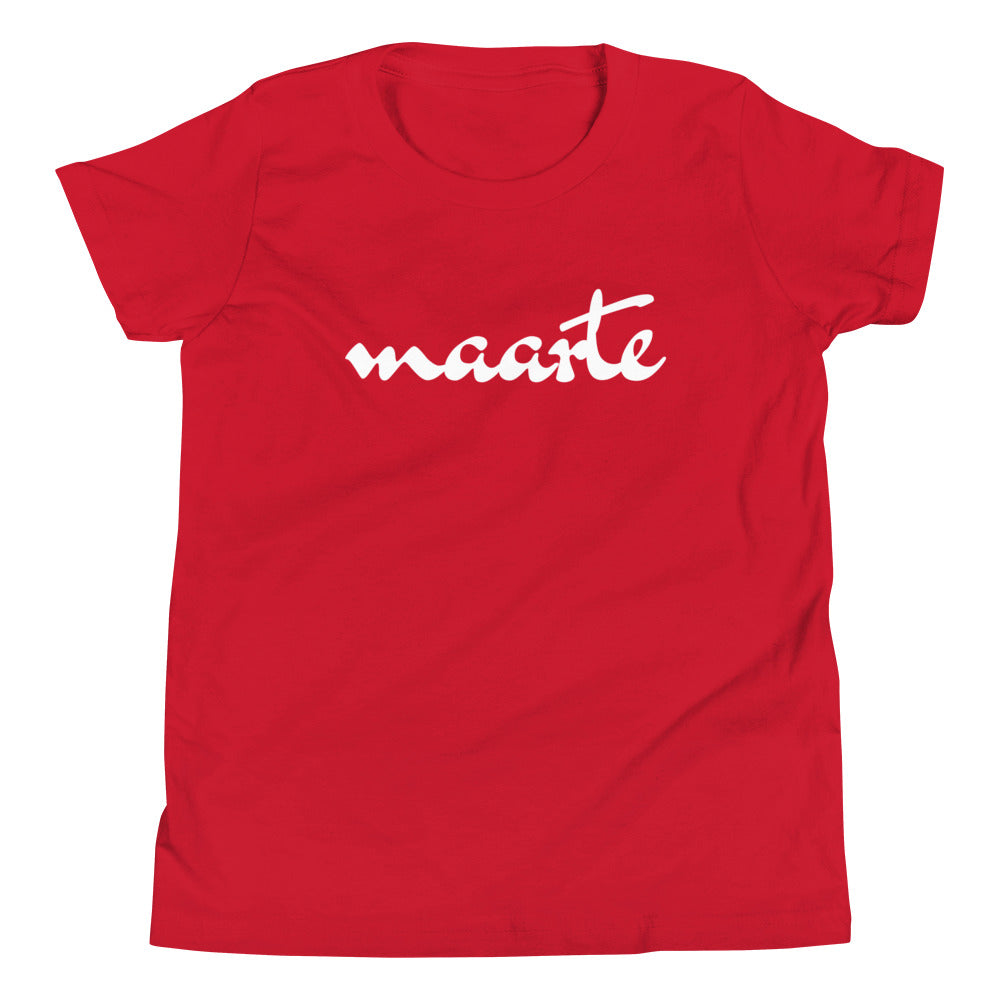 Filipino Kids/Youth Shirt Maarte Statement Merch in color variant Red