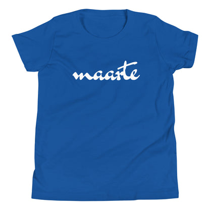 Filipino Kids/Youth Shirt Maarte Statement Merch in color variant True Royal